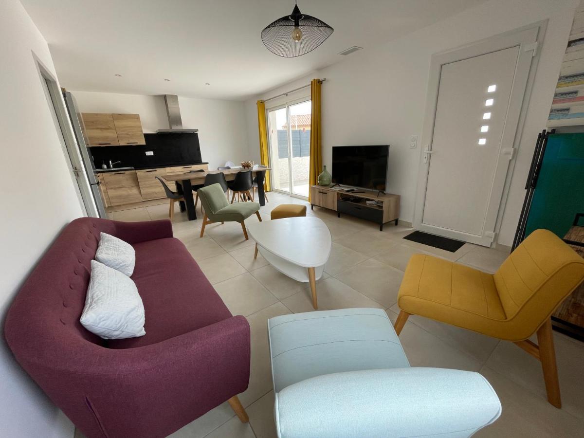 Val Des Bruyeres - Gite 15Mn Pezenas Avec Terrasse Et Cour Close - Parking Privatif Securise - Wifi Ftth Gratuit Neffies Eksteriør bilde